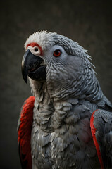 Fototapeta premium Parrot Face and Beak Focus