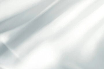 Naklejka premium Soft White Fabric with Flowing Smooth Waves and Gentle Light