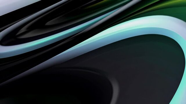 The gradient background is yellow and green, with light and shadow on the left side of the screen. The lines in front have an abstract shape giving it a serse of technology