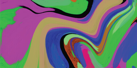 Colorful abstract swirls vibrant fluid paint texture artistic background design element digital art decorative backdrop