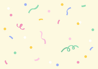 Vector illustration of colorful confetti.