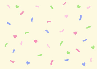 Vector illustration of colorful confetti.