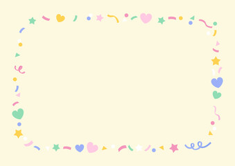 Vector illustration of colorful confetti.