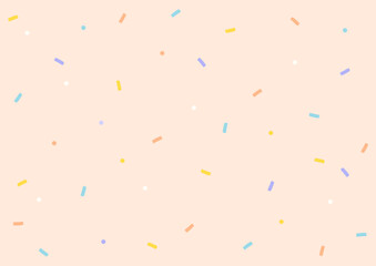 Vector illustration of colorful confetti.