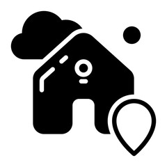 Home icon, glyph icon style