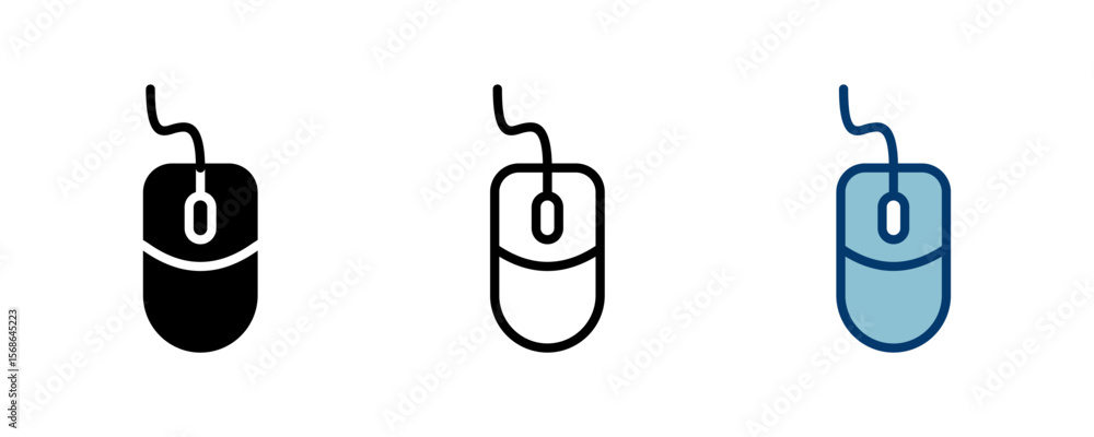 Aufkleber computer mouse icon vector isolated on white background. computer mouse vector icon