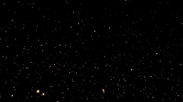 Shiny golden particle background with fine dense flakes in warm light, ideal for luxury visuals or elegant motion overlays