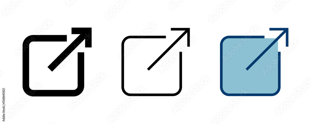 Poster link icon vector isolated on white background. link vector icon. external link symbol vector icon. h
