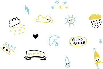 Weather Icon Set in Vector