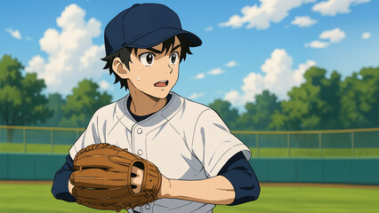 Anime Style Starting Pitcher