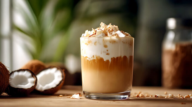 Chilled Coconut Iced Latte
