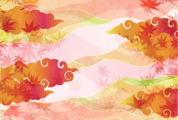  紅葉　もみじ　秋　背景  © J BOY