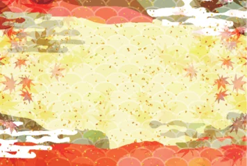  紅葉　もみじ　秋　背景  © J BOY