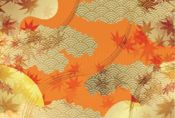  紅葉　もみじ　秋　背景  © J BOY