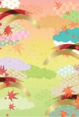  紅葉　もみじ　秋　背景  © J BOY