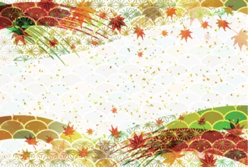 紅葉　もみじ　秋　背景  © J BOY