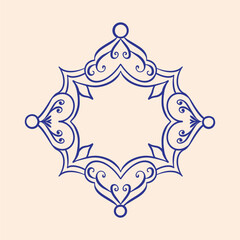 Ornate frame illustration decorative border design