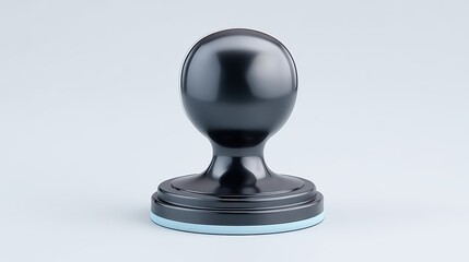 Shiny Black Award Trophy - Victory, Recognition - business background