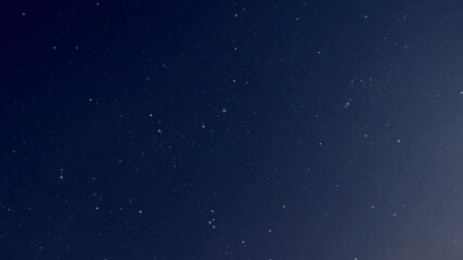 Night starry skies with twinkling and blinking stars seamless loop. Abstract background. Stars in the night sky animation.
night sky moves behind the stars. time lapse dark starry night sky