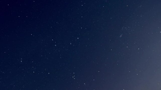 Night starry skies with twinkling and blinking stars seamless loop. Abstract background. Stars in the night sky animation.
night sky moves behind the stars. time lapse dark starry night sky