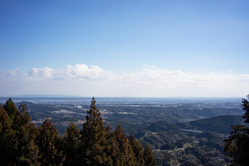滝沢町から見た浜松市の街並み