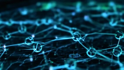 Abstract network connections digital graphic - Powered by Adobe