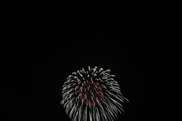 Spectacular Fireworks Display Night Sky Illuminated by Brilliant Explosions of Light and Color