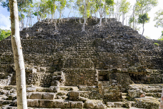 El Mirador, the top of La Danta pyramid deep in the jungles of Guatemala. You can only reach the Mayan site with a 2 day hike through the jungle, or a helicopter ride. 