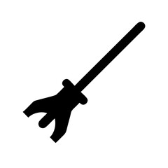 Halloween broomsticks icon