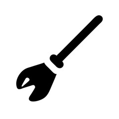 Halloween broomsticks icon