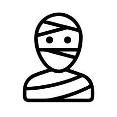 Halloween mummie icon