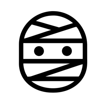 Halloween mummie icon