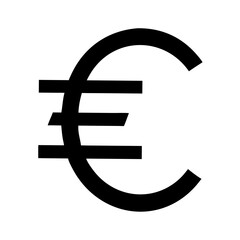 Euro Currency Symbol Silhouette euro sign finance