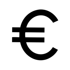 Euro Currency Symbol Silhouette euro sign finance