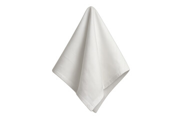 White fabric hanging, transparent backdrop enabling seamless graphic design integration and mockup creation