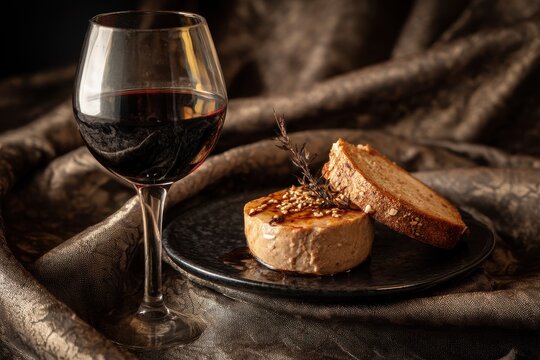 goose liver and wine