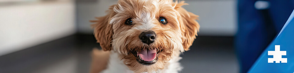 Close-up Photograph of a Small Brown and White Dog
