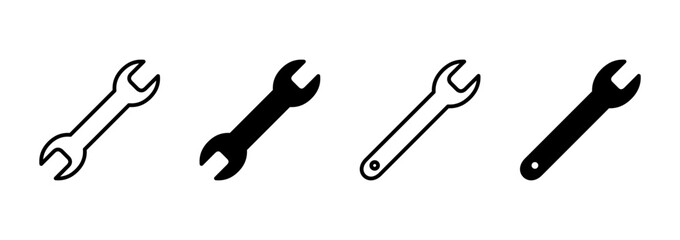 Wrench icon vector. repair icon. tools sign and symbol