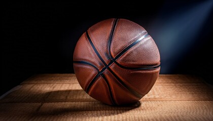 Obraz premium high quality leather basketball high resolution image