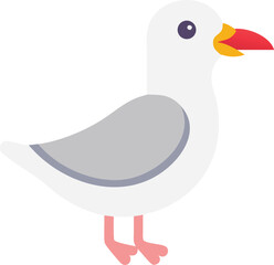 A herring gull with a red spot on its bill, indicating maturity and health.