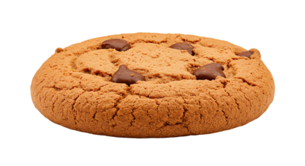 Delicious chocolate chip cookie close up shot for food photography and dessert product marketing material use