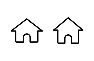 Fototapeta premium Home icon vector illustration. House sign and symbol