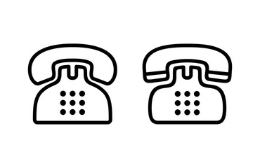 Telephone icon vector illustration. phone sign and symbol