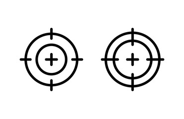 Target icon vector illustration. goal icon vector. target marketing sign and symbol
