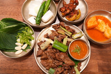 Korean Food, Beef Bulgogi - 韓国料理 プルコギ 焼肉