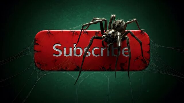 Spider on subscribe button
