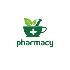Pharmacy Logo Medical and health care center Ayurvedic logo design, 