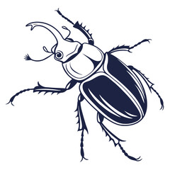 Stag Beetle Illustration White Background insect arthropod