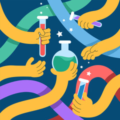 Elastic Hand Mixing Chemical Potions