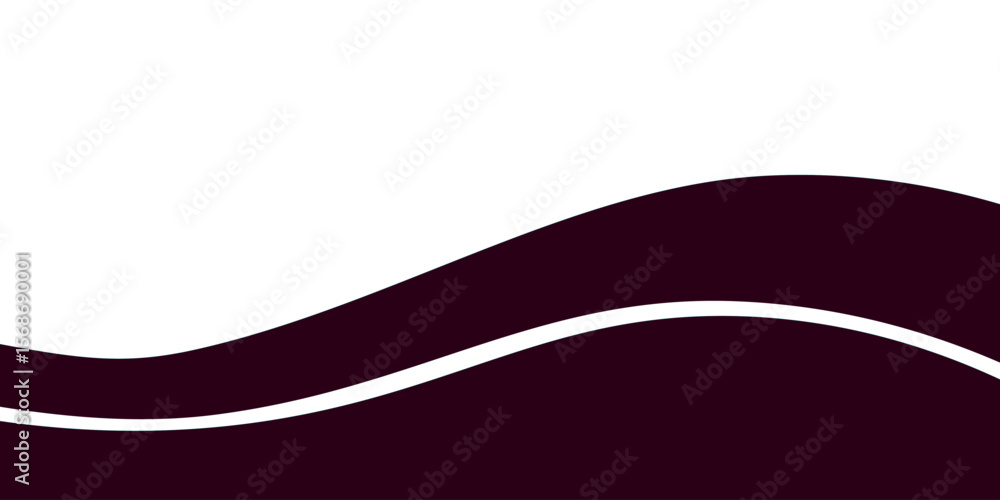 Fototapete vector black line background curve element with white space for text and message design, overlapping